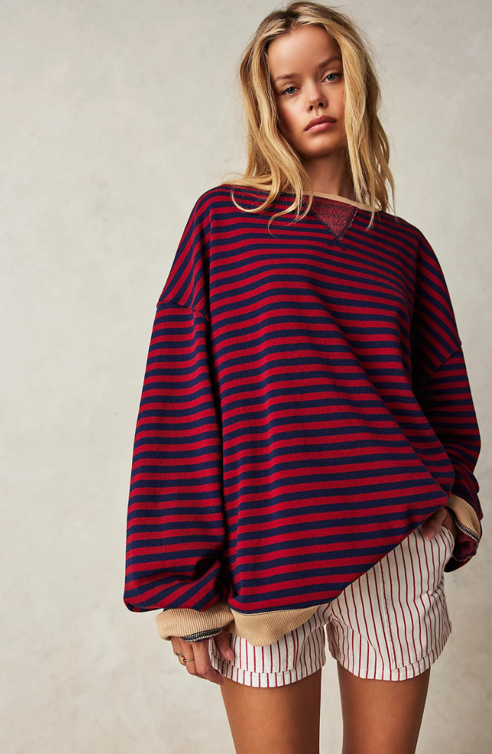 Mandy™ | Oversized Striped Soft Sweater