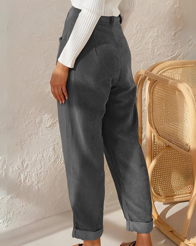 Jenna | Stylish Versatile Corduroy Trousers