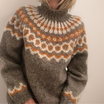 Olivia™ | Warm and Cozy Pattern Turtleneck